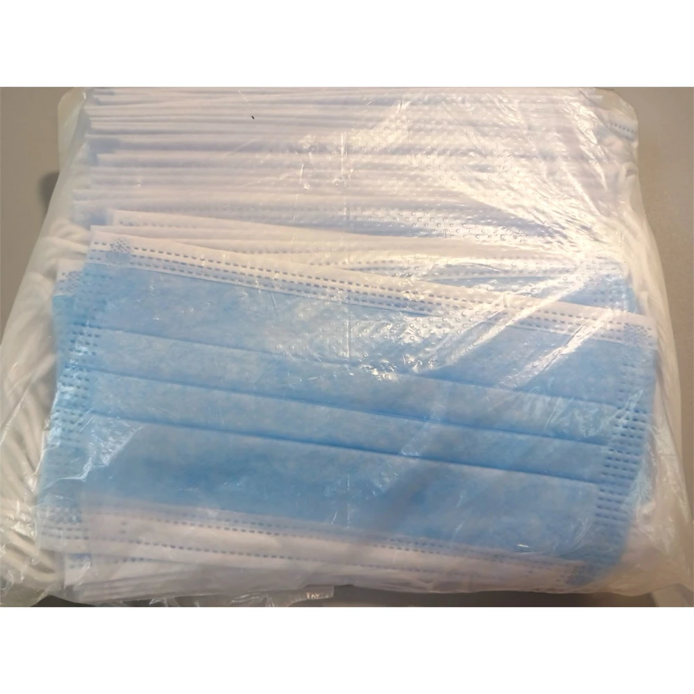 Маска 3-х шарова медична (Блакитна) - 50 шт/уп