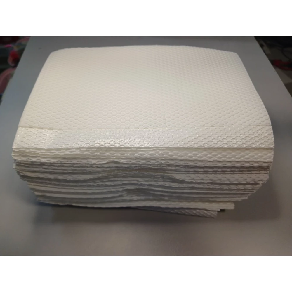 Серветки двошарові стоматологічні непромокаючі 40*33см, Білі, 25шт/уп