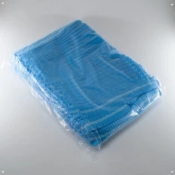 Шапочка одноразова, блакитна, 100 шт/уп