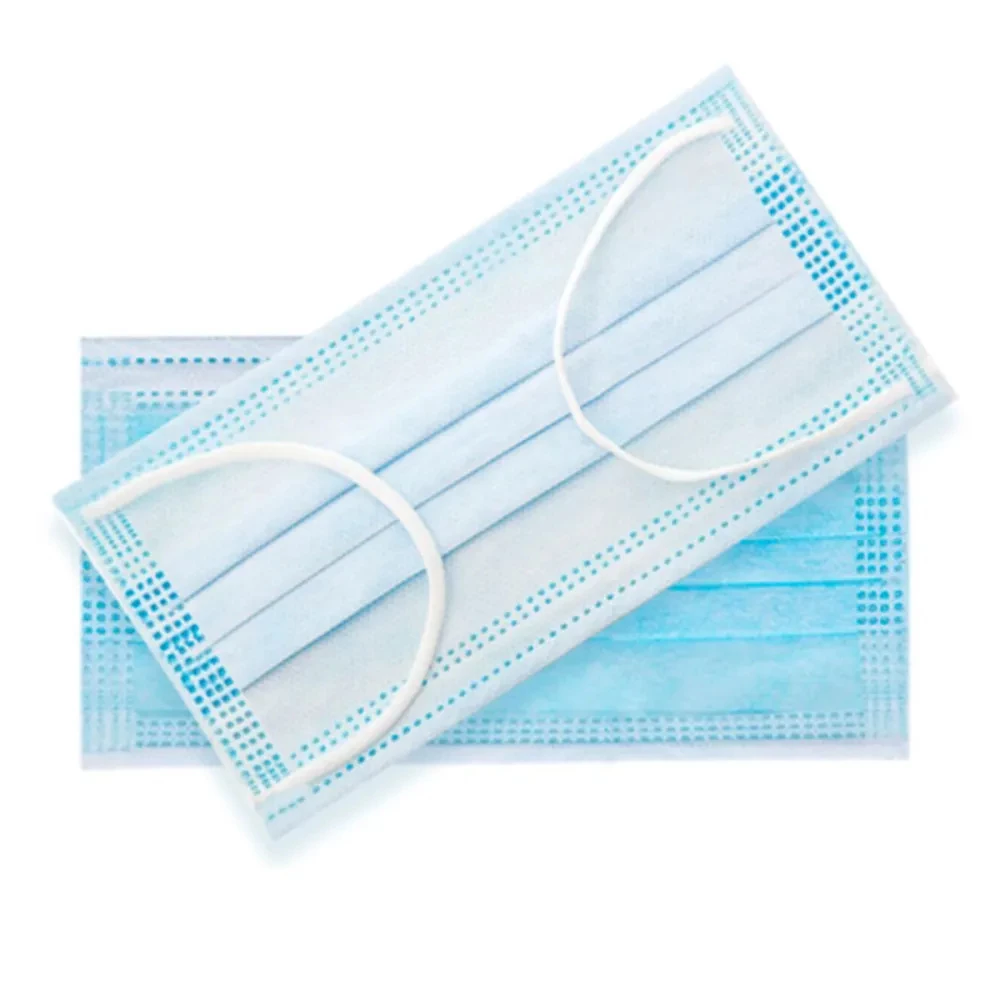 Маска 3-х шарова медична (Блакитна) - 50 шт/уп