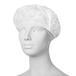 Шапочка поліетиленова одноразова, Прозора, 100 шт/уп Шапочка поліетиленова одноразова, Прозора, 100 шт/уп