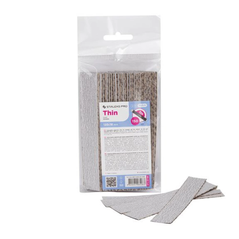 Змінні файли papmAm для пилки прямої Staleks Pro Smart (thin-тонкі) 22, 150 грит (50 шт)