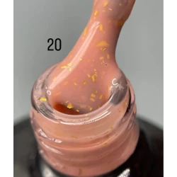 База LEAF BASE SAGA professional №20 (персикова із золотою поталлю), 9 мл