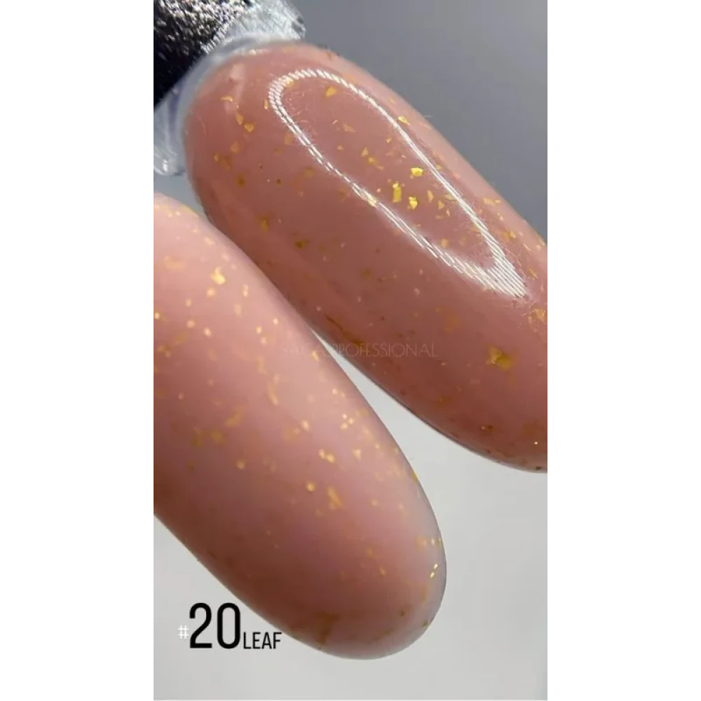 База LEAF BASE SAGA professional №20 (персикова із золотою поталлю), 9 мл