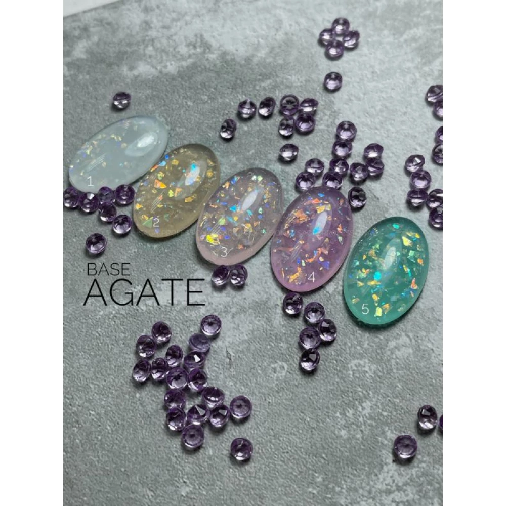 Saga Agate Base №01 (молочный с эффектом битого стекла) 9 мл
