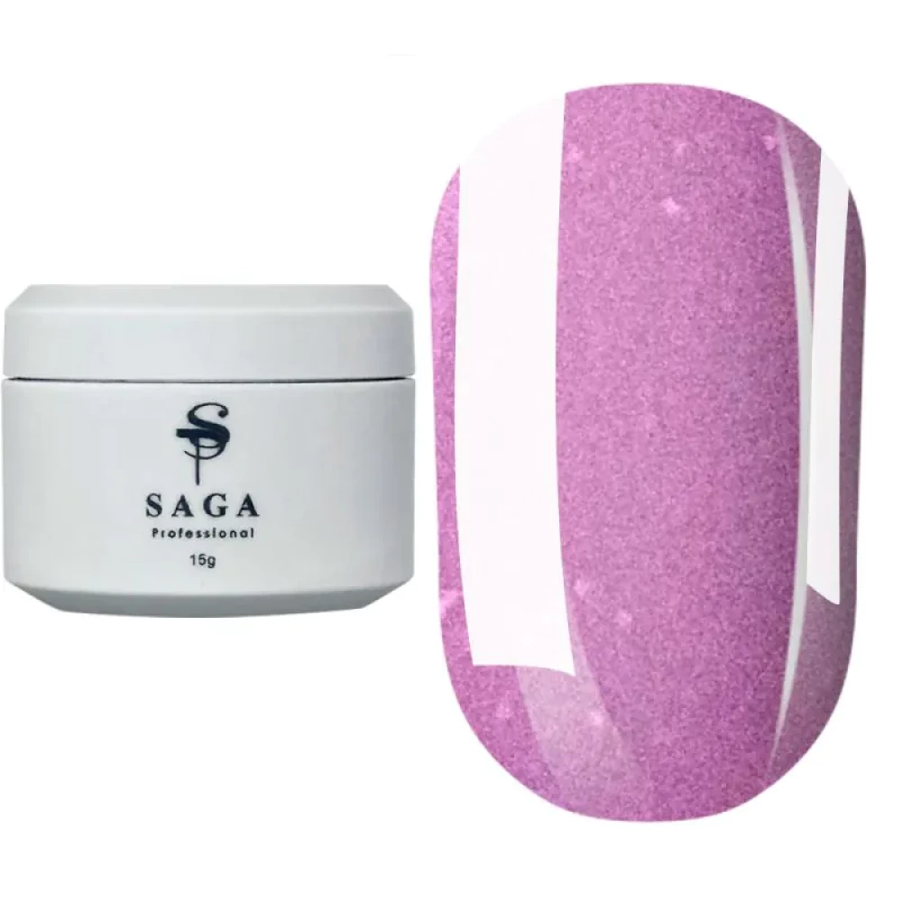 База COVER BASE SHIMMER SAGA professional №02 (светло-сиреневая с шиммером), 15 мл