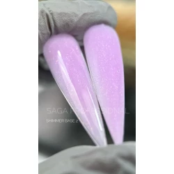 База COVER BASE SHIMMER SAGA professional №02 (светло-сиреневая с шиммером), 15 мл