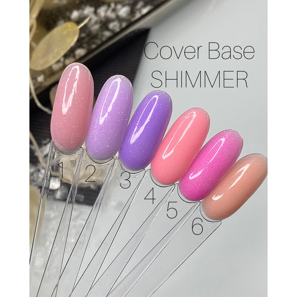 База COVER BASE SHIMMER SAGA professional №01 (бежево-рожева із шиммером), 15 мл