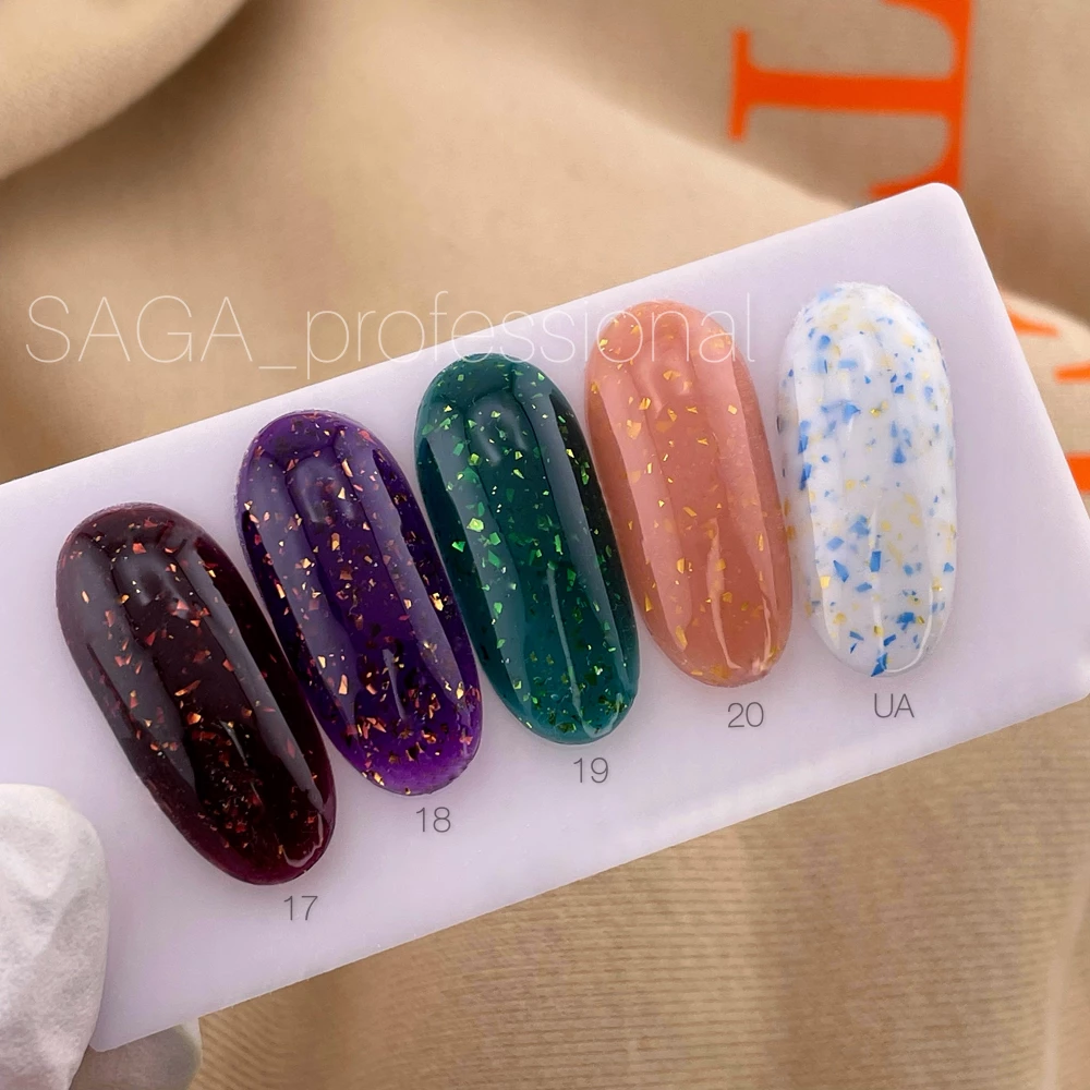 База LEAF BASE SAGA professional UA (молочна з жовто-блакитною поталлю), 9 мл