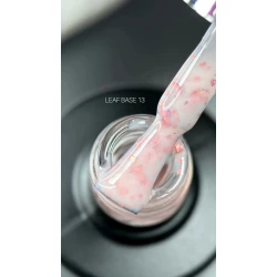 База LEAF BASE SAGA professional №13 (молочно-рожевий з рожевою поталлю), 9 мл