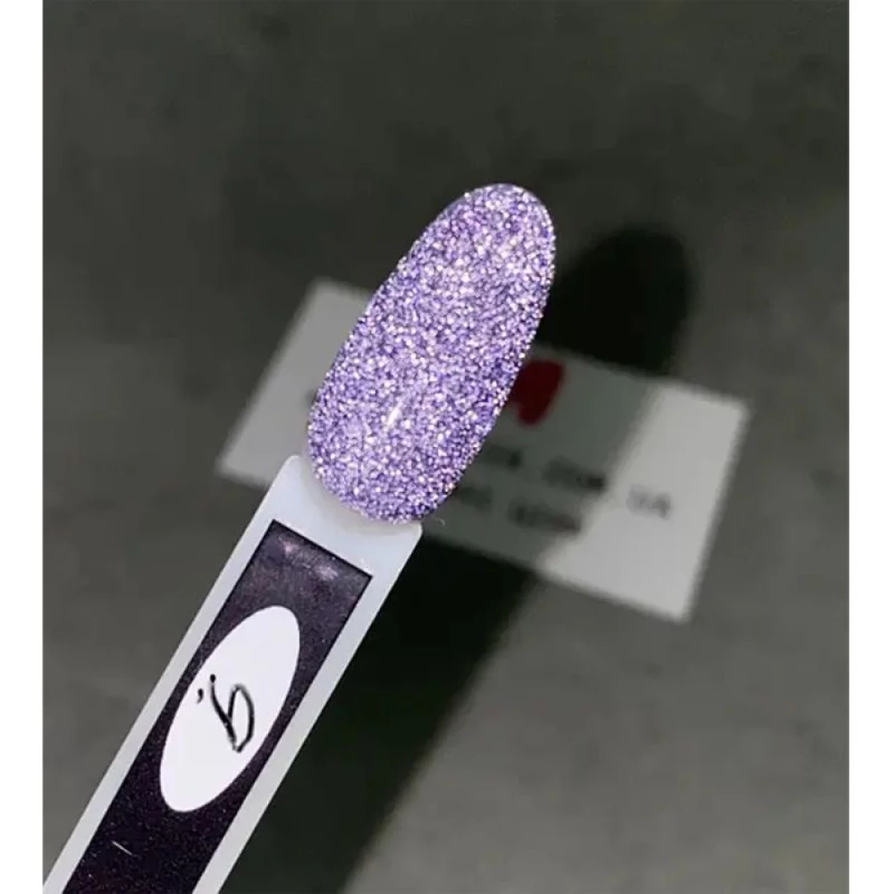SAGA professional Гель-лак Fiery gel 9 (сиреневый с микроблеском, светоотражающий), 9 мл