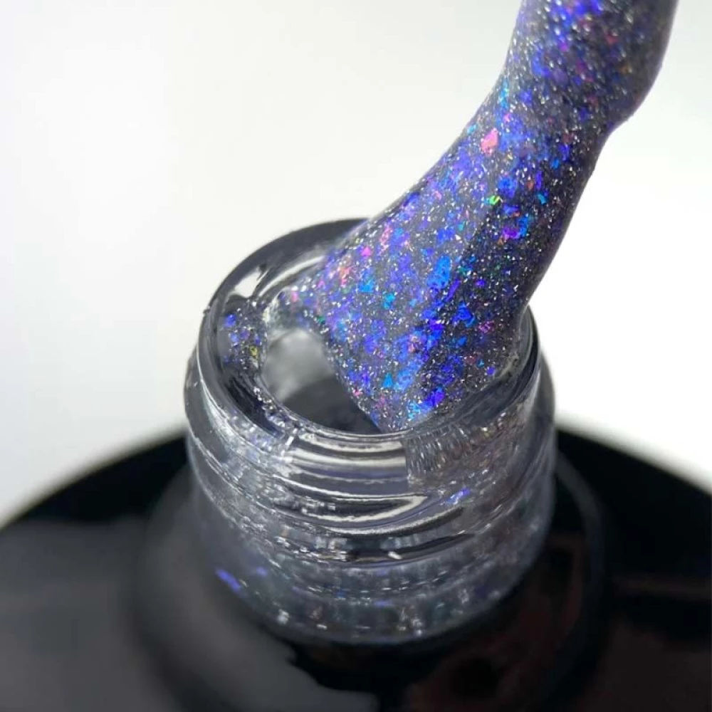 SAGA professional Гель-лак Fiery gel 18 (темно-синий с микроблеском, светоотражающий), 9 мл