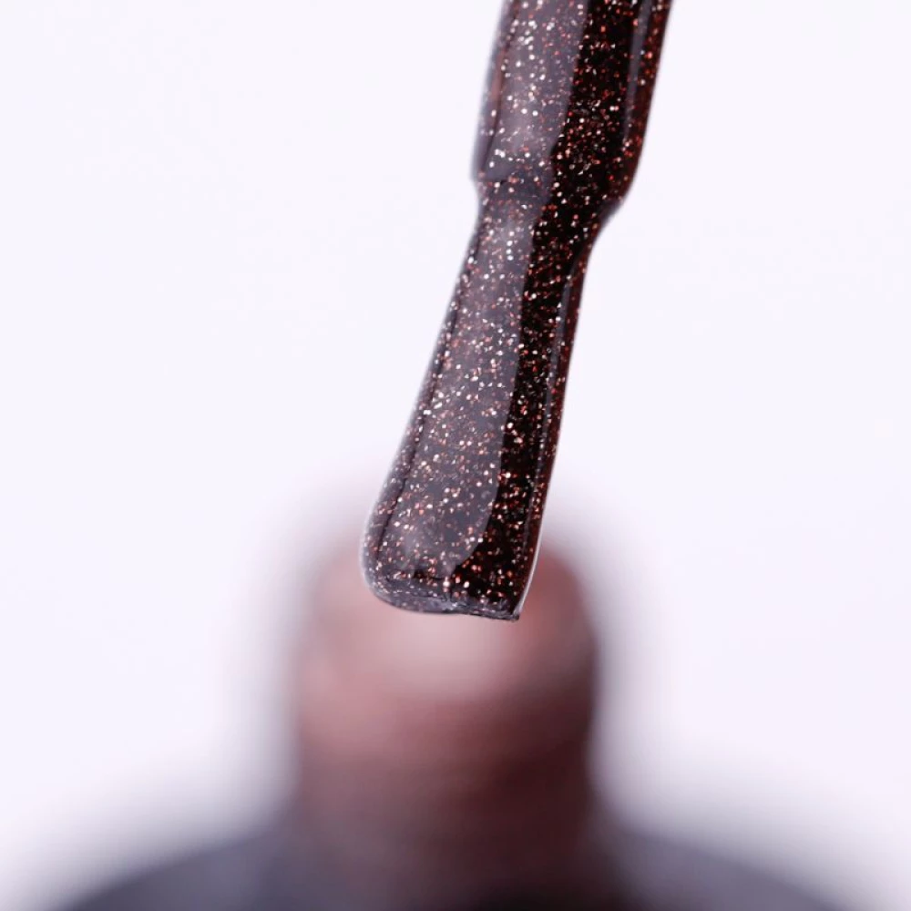 SAGA professional Гель-лак Fiery gel 21 (шоколадный с микроблеском, светоотражающий), 10 мл