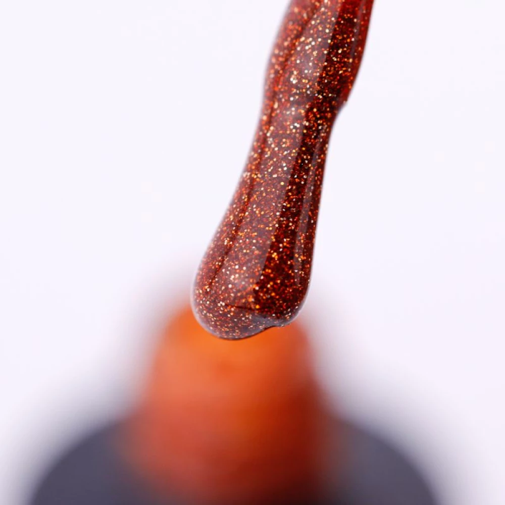 SAGA professional Гель-лак Fiery gel 22 (оранжевый с микроблеском, светоотражающий), 9 мл