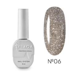 SAGA professional Гель-лак Fiery gel 6 (золотистый с микроблеском, светоотражающий), 10 мл SAGA professional Гель-лак Fiery gel 6 (золотистый с микроблеском, светоотражающий), 10 мл