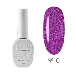 SAGA professional Гель-лак Fiery gel 10 (розовый с микроблеском, светоотражающий), 10 мл SAGA professional Гель-лак Fiery gel 10 (розовый с микроблеском, светоотражающий), 10 мл