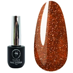 SAGA professional Гель-лак Fiery gel 22 (оранжевый с микроблеском, светоотражающий), 9 мл SAGA professional Гель-лак Fiery gel 22 (оранжевый с микроблеском, светоотражающий), 9 мл