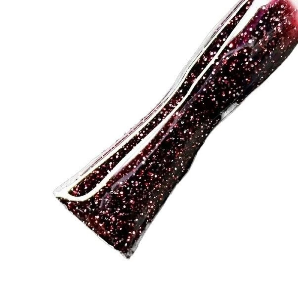 SAGA professional Гель-лак Fiery gel 24 (бордовый с микроблеском, светоотражающий), 10 мл