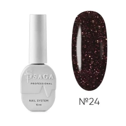 SAGA professional Гель-лак Fiery gel 24 (бордовый с микроблеском, светоотражающий), 10 мл SAGA professional Гель-лак Fiery gel 24 (бордовый с микроблеском, светоотражающий), 10 мл