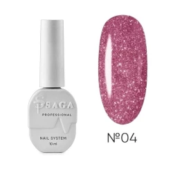 SAGA professional Гель-лак Fiery gel 4 (лілове золото з мікроблиском, світловідбивний),10 мл