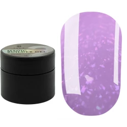 Гель SAGA professional Builder Gel magic №2 (ліловий з різнокольоровою поталлю),15 мл