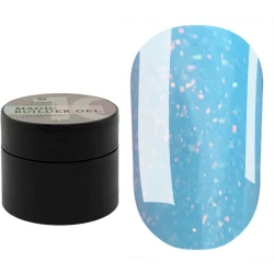 Гель SAGA professional Builder Gel magic №10 (голубой с разноцветной талью),15 мл