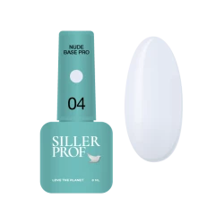 Siller Nude Base Pro №4 – камуфлирующая цветная база (молочно-голубой), 8 мл
