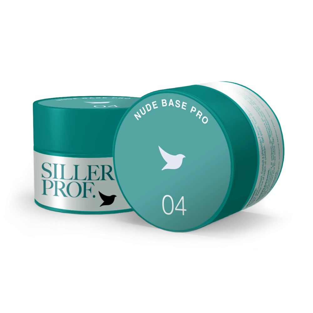Siller Nude Base Pro №4 – камуфлирующая цветная база (молочно-голубой), 30 мл