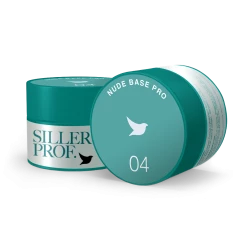 Siller Nude Base Pro №4 – камуфлирующая цветная база (молочно-голубой), 30 мл