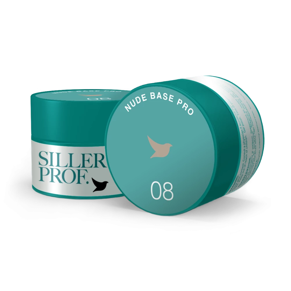 Siller Nude Base Pro №8 — камуфлирующая цветная база (серо-бежевый), 30 мл