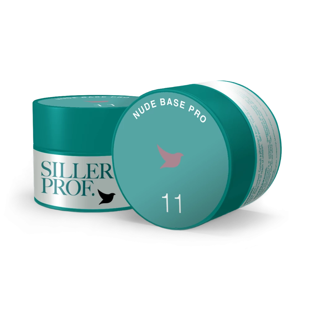 Siller Nude Base Pro №11 – камуфлююча кольорова база (рожева), 30 мл
