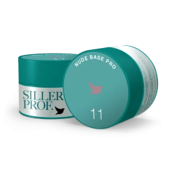 Siller Nude Base Pro №11 – камуфлююча кольорова база (рожева), 30 мл