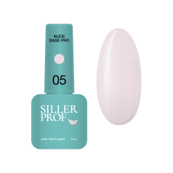 Siller Nude Base Pro №5 – камуфлирующая цветная база (розово-лавандовый), 8 мл