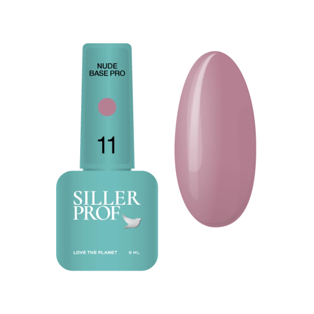 Siller Nude Base Pro №11 — камуфлирующая цветная база, 8 мл