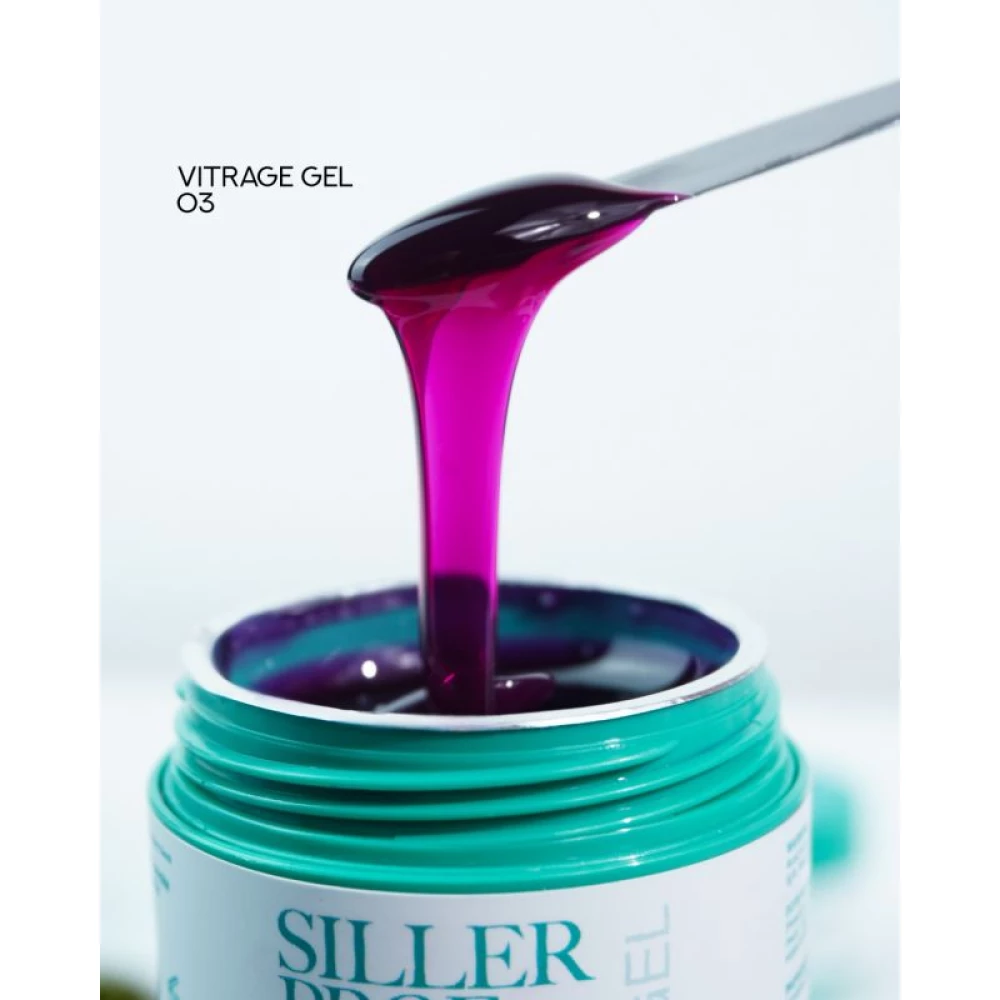 Гель для нігтів Vitrage №03 Siller (рожевий), 15 мл