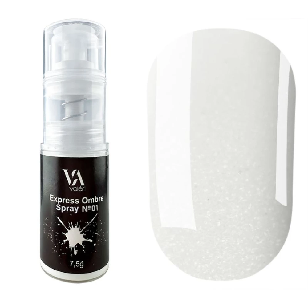 Спрей для эффекта омбре Valeri Express Ombre Spray №01 (белый), 7,5 г