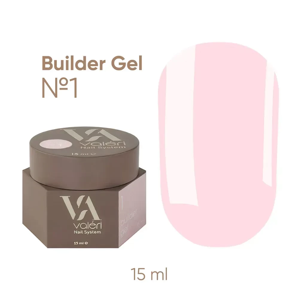 Гель для нігтів VALERI Builder Gel №01 Nude, 15 мл