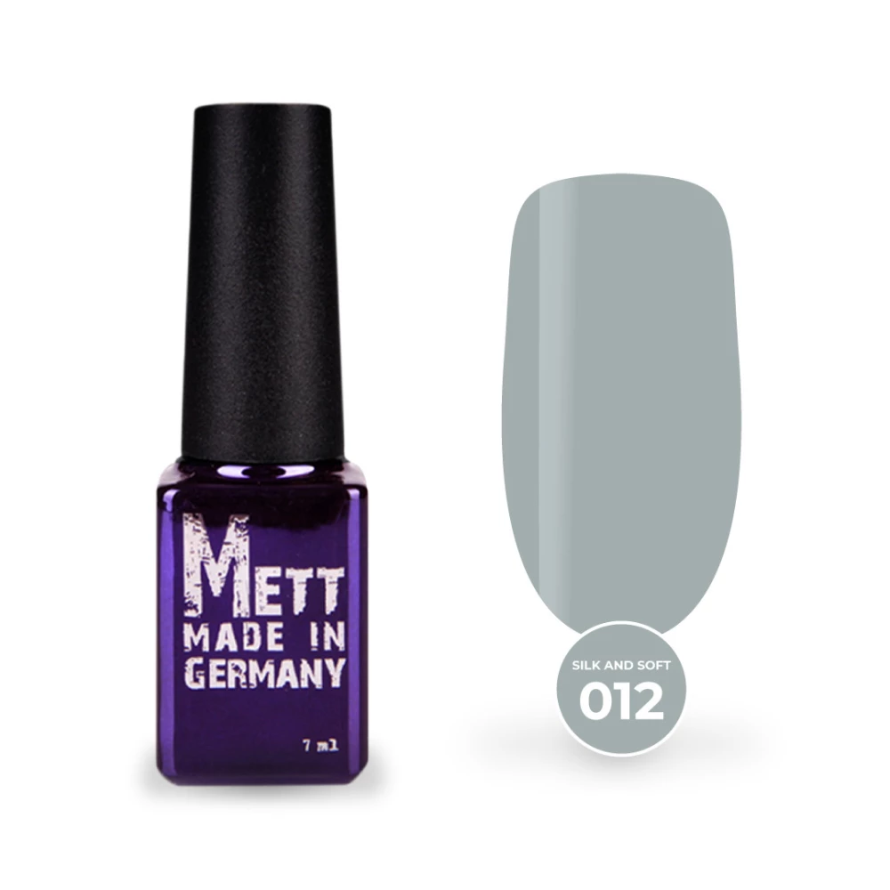 Гель-лак Mett Expert Silk and soft №012 Світло-сірий холодний 7 г