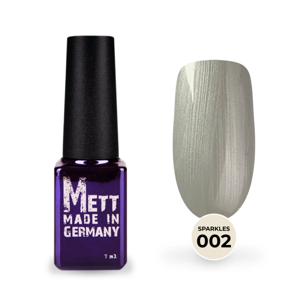 Гель-лак Mett Expert Sparkles collection №002 Білі перли 7 г