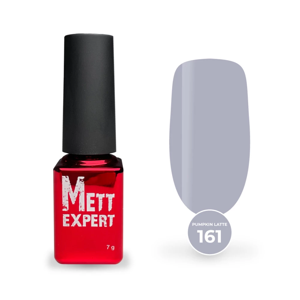 Гель-лак Mett Expert Pumpkin latte collection №161 Перлинно-сірий 7 г