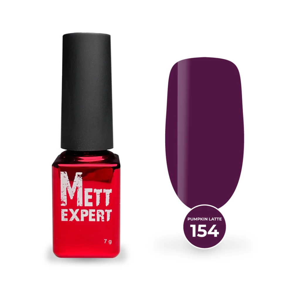 Гель-лак Mett Expert Pumpkin latte collection №154 Виноградний 7 г
