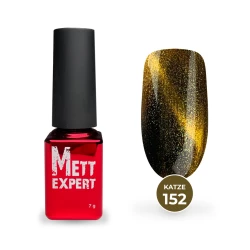 Гель-лак Mett Expert Кошачий глаз Katze №152 Золотистый с шиммером 7 г