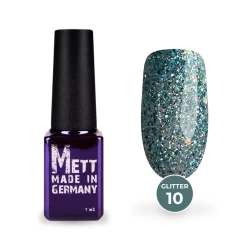 Гель-лак Mett Expert  Glitter №10 Бирюзовый 7 г