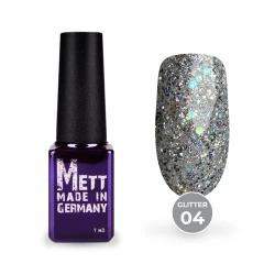 Гель-лак Mett Expert Glitter №04 Серебристо-бирюзовый 7 г Гель-лак Mett Expert Glitter №04 Серебристо-бирюзовый 7 г