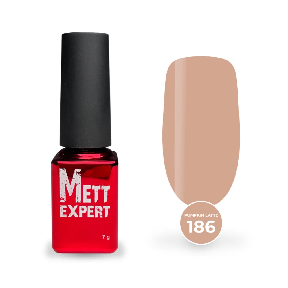 Гель-лак Mett Expert Pumpkin latte collection №186  Бежевый 7 г