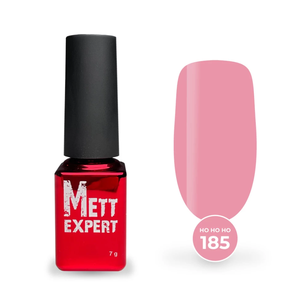 Гель-лак Mett Expert HO HO HO №185 Перламутрово-рожевий 7 г