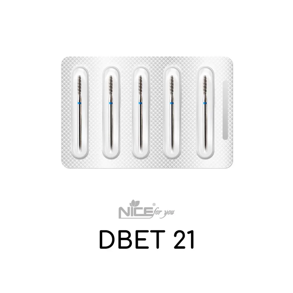 Фреза алмазная ТОРНАДО ЦИЛИНДР DBET 21 Nice for you синий