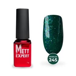 Гель-лак Mett Expert Sparkles collection №245 Изумрудный с блестками 7 г Гель-лак Mett Expert Sparkles collection №245 Изумрудный с блестками 7 г