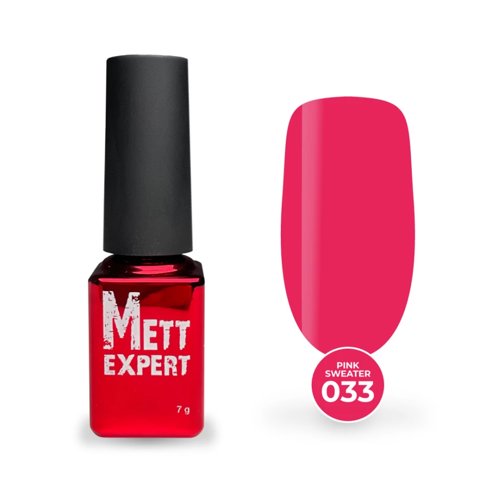Гель-лак Mett Expert Pink Sweater №033 Рожева фуксія 7 г