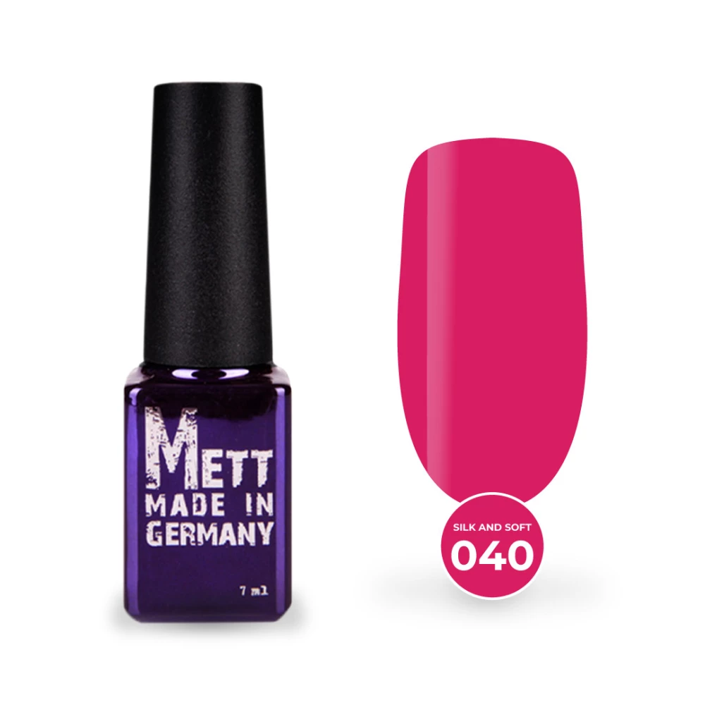 Гель-лак Mett Expert Silk and soft №040 Пурпурний 7 г